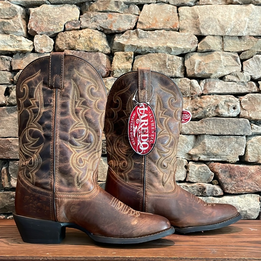 Laredo Tan Distressed Women’s Boots